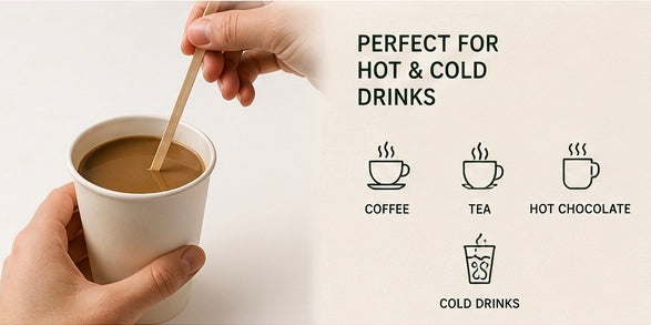 Wooden Coffee Stirrers – 500 Count