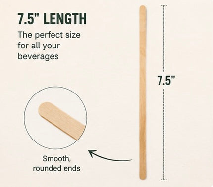 Wooden Coffee Stirrers – 500 Count