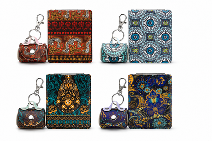 Pocket Mirror with Matching Coin Pouch
