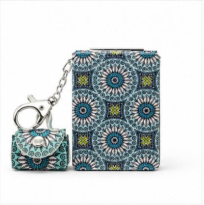 Pocket Mirror with Matching Coin Pouch