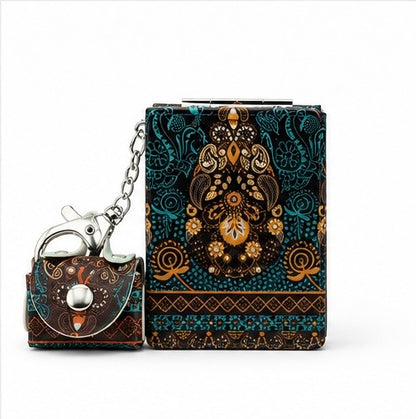 Pocket Mirror with Matching Coin Pouch