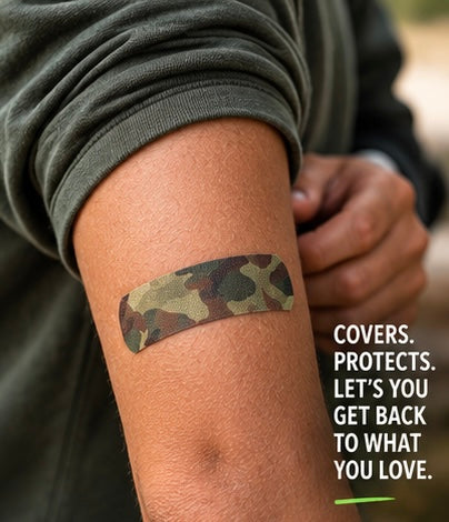 CURAD Camo Flex-Fabric Bandages – 25 Count
