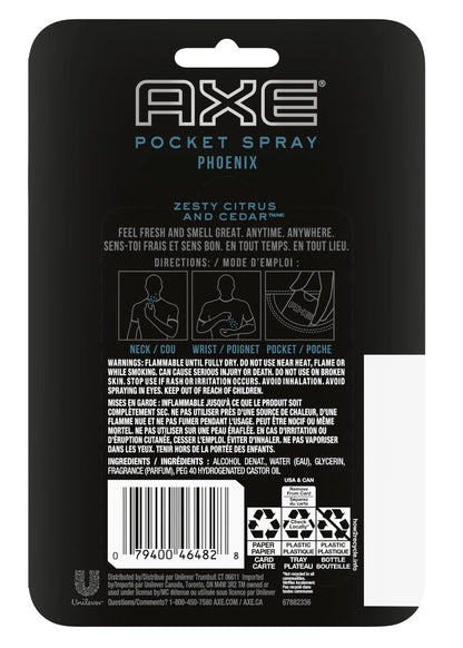 AXE Phoenix Pocket Body Spray – 17 mL Travel Size