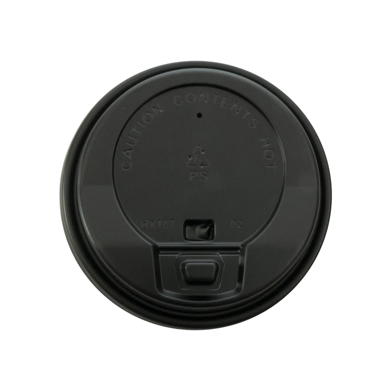 12 oz Double Wall Coffee Cups with Black Lids