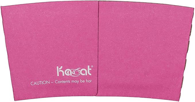 Karat Pink Coffee Cup Sleeves     Pack of 25