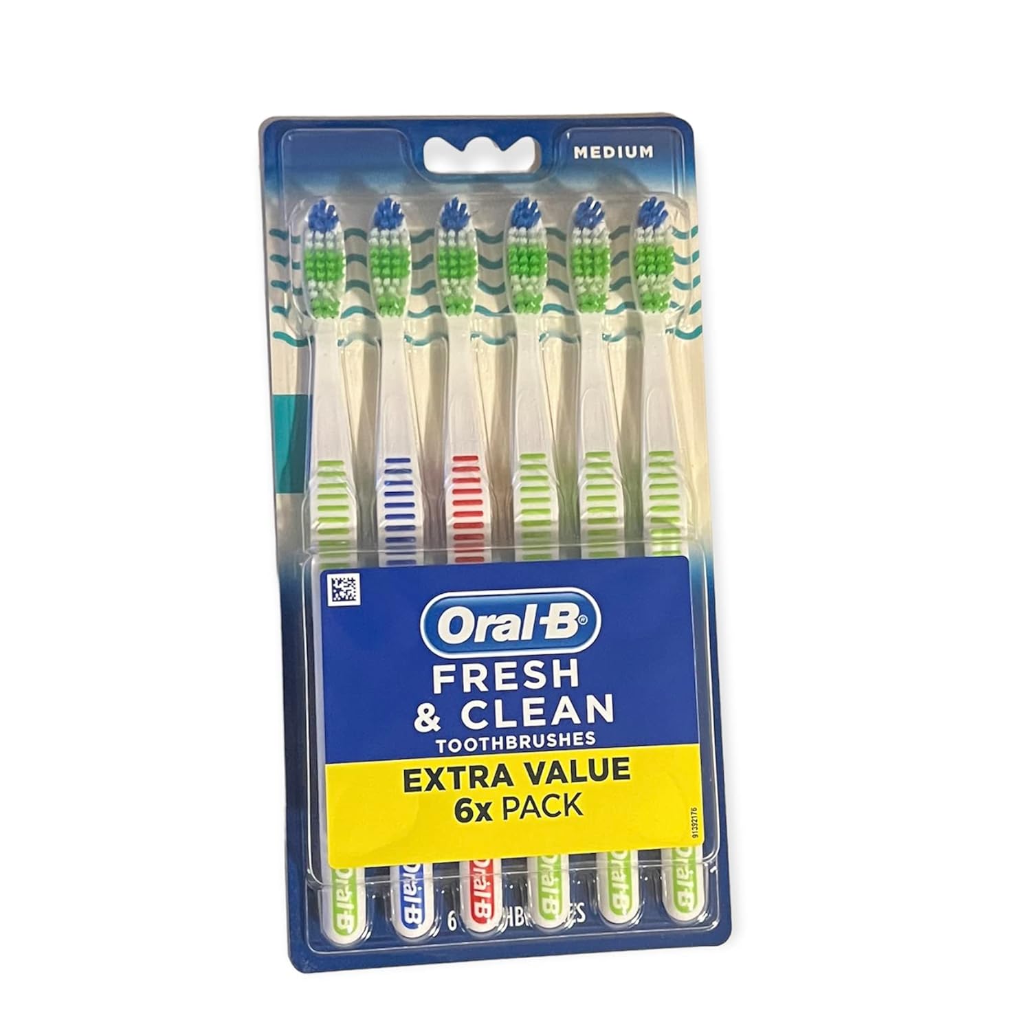 Oral-B Fresh & Clean Toothbrushes – 6 Pack (Medium Bristles).